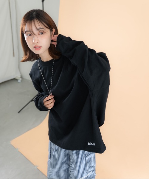 bashful base Oriental tシャツ 「bbO」バックロゴボリュームロンT