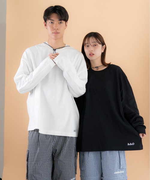 bashful base Oriental tシャツ 「bbO」バックロゴボリュームロンT