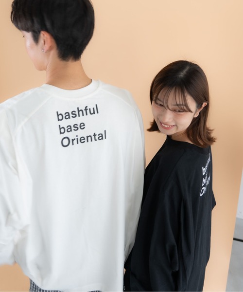 bashful base Oriental tシャツ 「bbO」バックロゴボリュームロンT