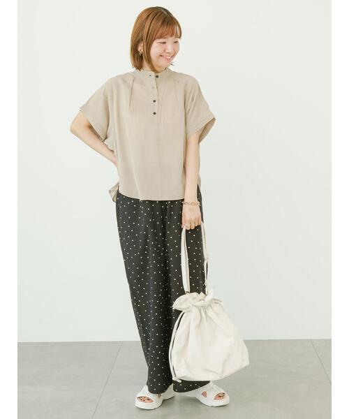 「Lugnoncure」 ドルマンスリーブブラウス F ネイビー レディース_画像8