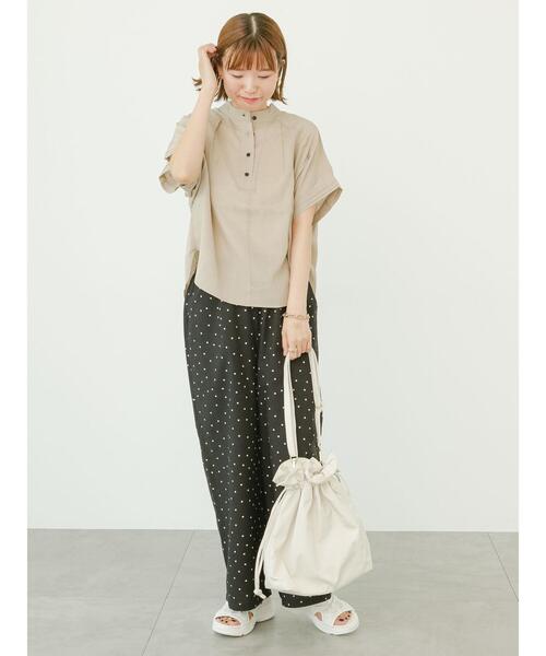 「Lugnoncure」 ドルマンスリーブブラウス F ネイビー レディース_画像9