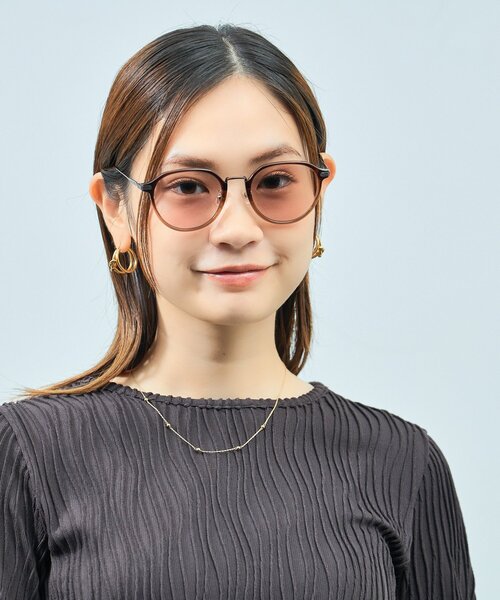 UNITED ARROWS ユナイテッドアローズ サングラス アイウエア ベージュ ボストン プラスチック おしゃれ シンプル きれいめ 大人女子 ブランド 上品 ベーシック エレガント 普段使い カジュアル【レディース】【中古】【美品】 UNITED ARROWS - UNITED ARROWS ユナイテッドアローズ サングラス アイ