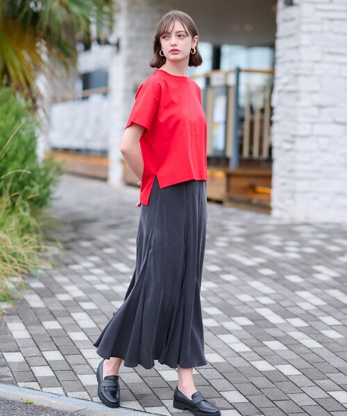 「DRESSTERIOR」 半袖Tシャツ 34 ホワイト レディース_画像3