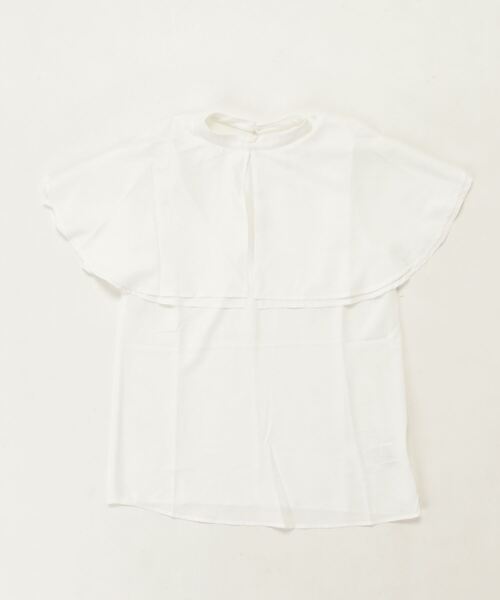 「terrace」 半袖ブラウス MEDIUM オフホワイト レディース_画像3