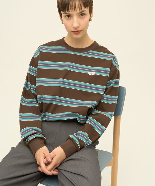 tシャツ PENNEY'S レトロボーダーロングTシャツ レディース | AMERICAN HOLIC | 21