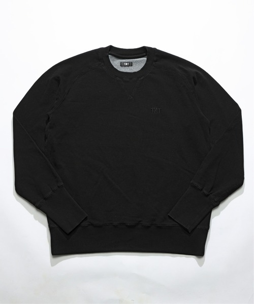 TMT トレーナー スウェット PULL OVER SWEAT（BLACK） メンズ 