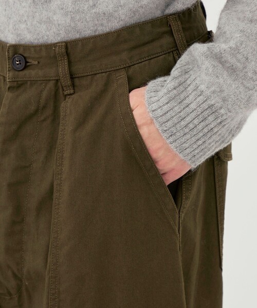 ワイドパンツ カーゴパンツ ストーンウェーブコットン メカニックパンツ メンズの画像