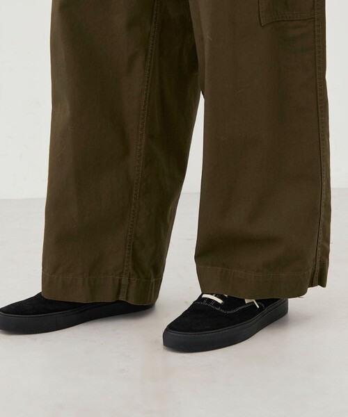 ワイドパンツ カーゴパンツ ストーンウェーブコットン メカニックパンツ メンズの画像
