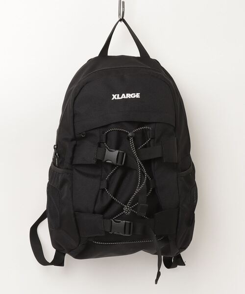 XLARGE ブラックリュック エクストララージ XLARGE リュック スタンダードロゴ トラックフック