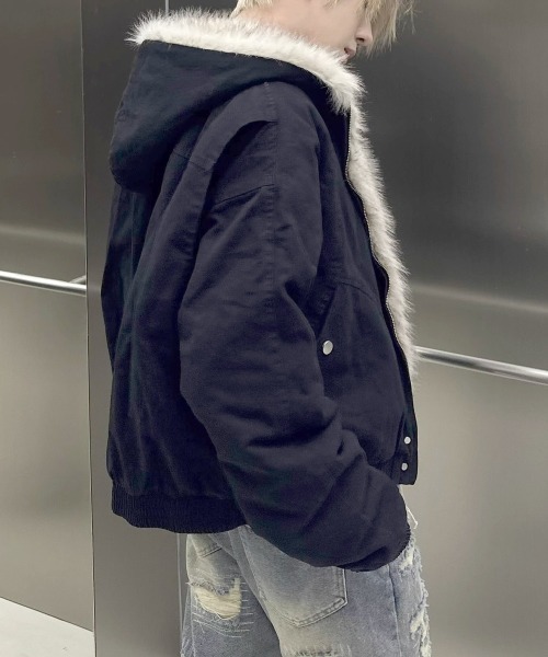 NEW GENTLEMAN ブルゾン アウター ベルゲン ファーフード ビッグ