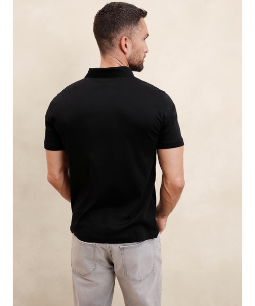 「BANANA REPUBLIC FACTORY STORE」 半袖ポロシャツ X-LARGE ブラック メンズ_画像6