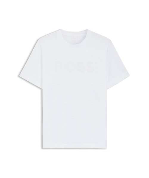 BOSS（HUGO BOSS） tシャツ コットンジャージー Tシャツ ロゴアート