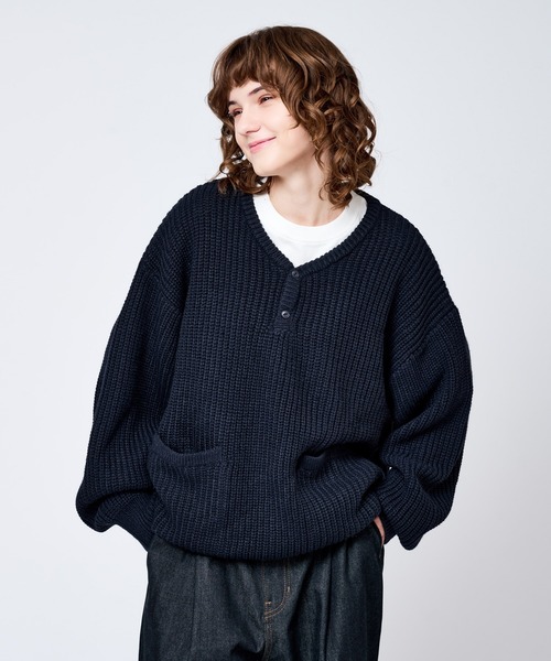 WETTEMPT セーター ニット HENRY NECK RIB KNIT /ヘンリーネック