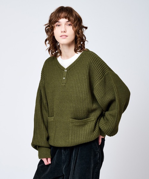 WETTEMPT セーター ニット HENRY NECK RIB KNIT /ヘンリーネック