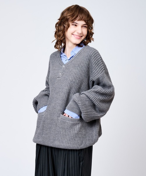 WETTEMPT セーター ニット HENRY NECK RIB KNIT /ヘンリーネック