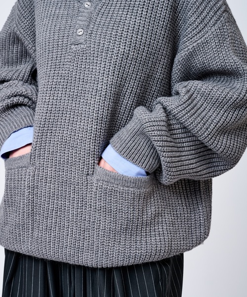 WETTEMPT セーター ニット HENRY NECK RIB KNIT /ヘンリーネック