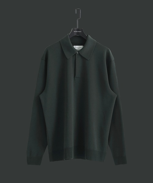 united tokyo MICRO WOOL リラックスポロ サイズ1 テクノラマ リラックスポロシャツ(1 WHITE): : メンズ｜UNITED TOKYO