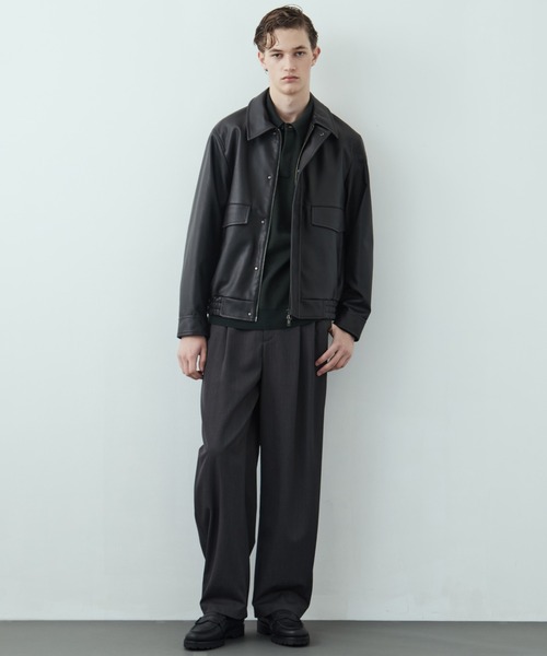 united tokyo MICRO WOOL リラックスポロ サイズ1 残りわずか｜再入荷なし〉TECHNO WOOL リラックスジャケット(1 DARK