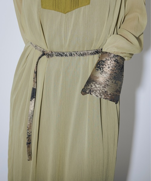 「Ezick」 長袖ワンピース FREE ブラック レディース_画像8