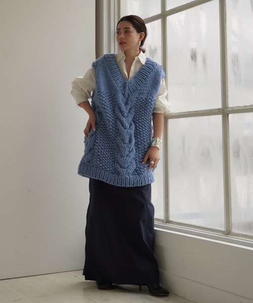 「ETRE TOKYO」 ノースリーブニット FREE オフホワイト レディース_画像9