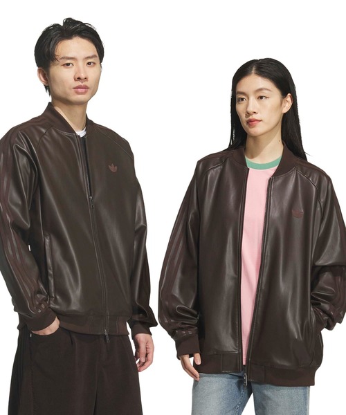 adidas（アディダス） コート ジャケット adidas SST PLEATHER TRACK