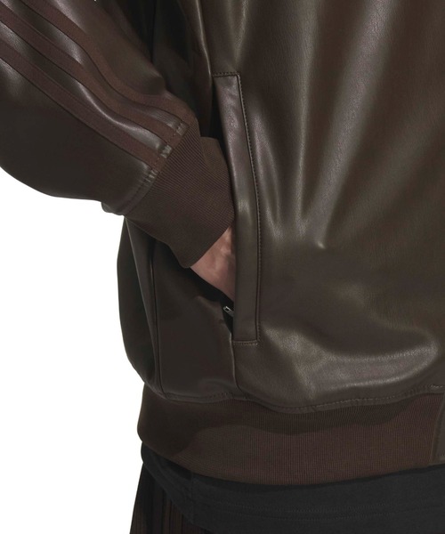 adidas レザートラックジャケット adidas（アディダス） コート ジャケット adidas SST PLEATHER TRACK