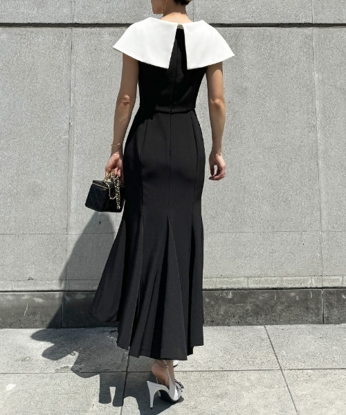「JENNE」 ノースリーブワンピース MEDIUM ホワイト レディースの画像