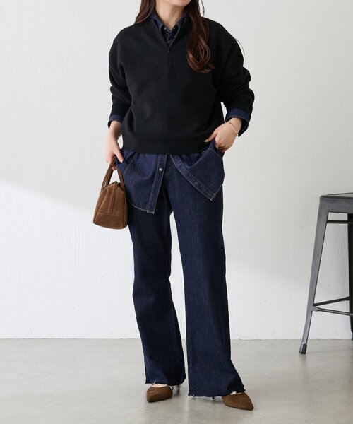 「COLLAGE GALLARDAGALANTE」 長袖ニット FREE ベージュ レディース_画像3