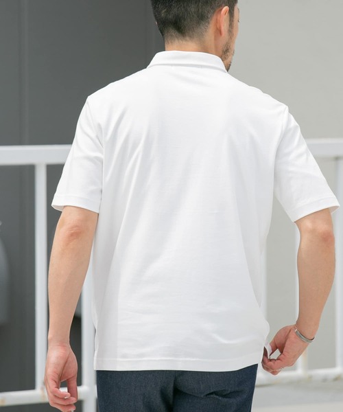「URBAN RESEARCH ROSSO MEN」 半袖ポロシャツ LARGE ブラック メンズ_画像5
