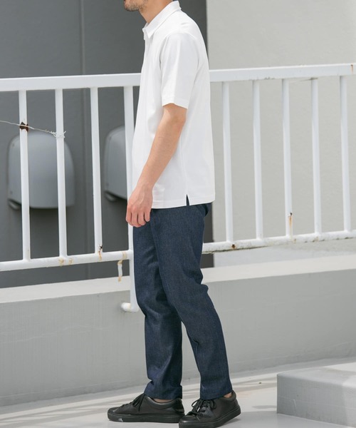 「URBAN RESEARCH ROSSO MEN」 半袖ポロシャツ LARGE ブラック メンズ_画像8