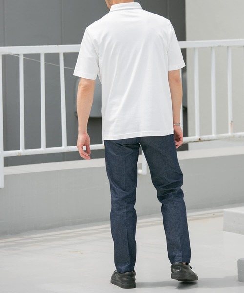 「URBAN RESEARCH ROSSO MEN」 半袖ポロシャツ LARGE ブラック メンズ_画像9