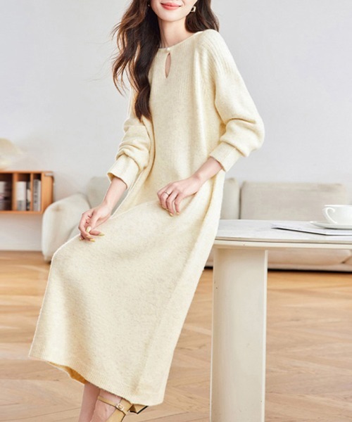 ワンピース リブ編みニットワンピース : ZOZOTOWN Yahoo!店 - 通販