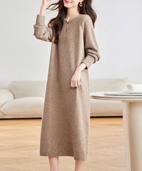 ワンピース リブ編みニットワンピース : ZOZOTOWN Yahoo!店 - 通販