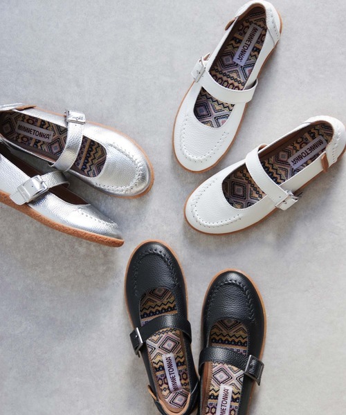 「Minnetonka」 シューズ 8 ブラック レディース_画像8