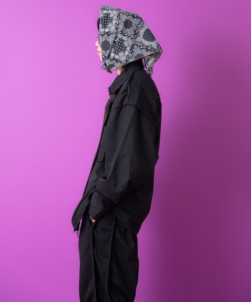 「ankoROCK」 「NINE NUTS by nissy」長袖シャツ ONESIZE ブラック メンズ_画像4