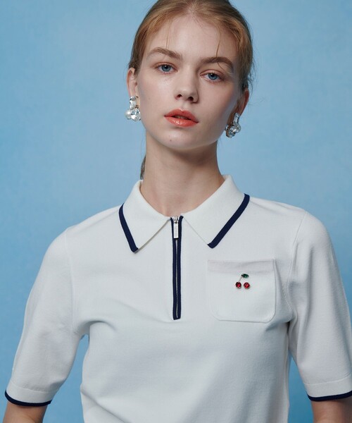 【新品・在庫処分SALE】シャルレ カットソー、ポロシャツ等 Lサイズ LOULOU WILLOUGHBY（ルルウィルビー） ポロシャツ ポロ 「LOULOU