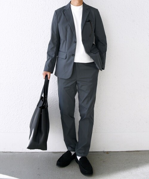 「SHIPS any」 セットアップ MEDIUM ブラック メンズ_画像3