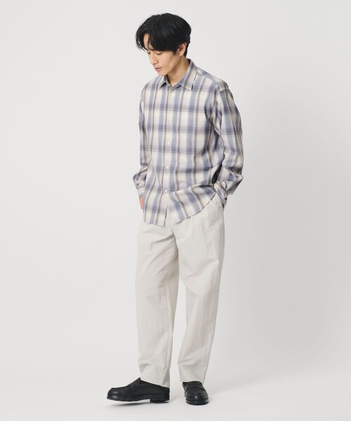 BEAUTY＆YOUTH UNITED ARROWS シャツ 尾州 TW オンブレ チェック