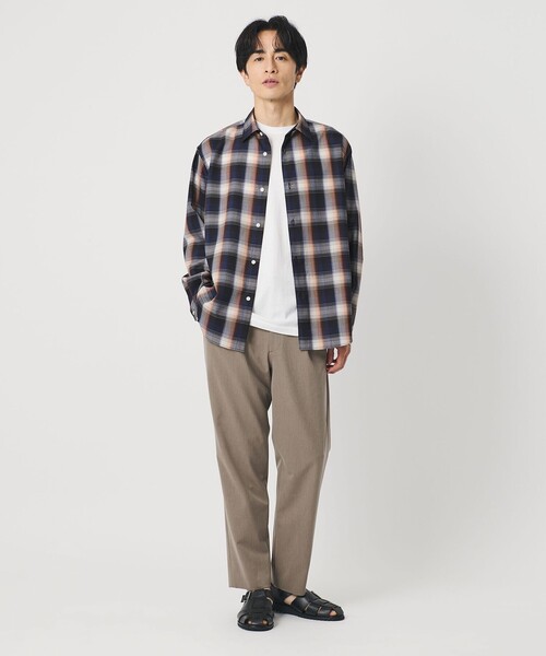 BEAUTY＆YOUTH UNITED ARROWS シャツ 尾州 TW オンブレ チェック