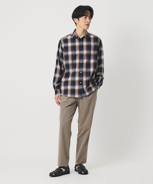 BEAUTY＆YOUTH UNITED ARROWS シャツ 尾州 TW オンブレ チェック