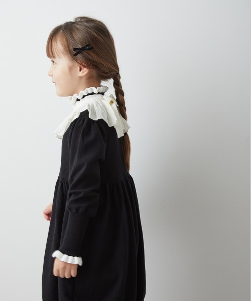 「riziere」 「KIDS」長袖ワンピース 150 ライトグレー キッズ_画像6