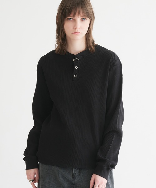selle glant（セレグランテ） tシャツ WAFFLE HENLEY T-SHIRT/ワッフル