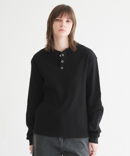 selle glant（セレグランテ） tシャツ WAFFLE HENLEY T-SHIRT/ワッフル