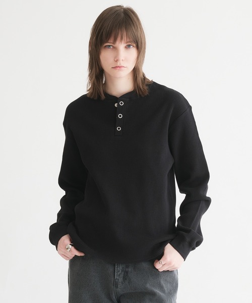 selle glant（セレグランテ） tシャツ WAFFLE HENLEY T-SHIRT/ワッフル