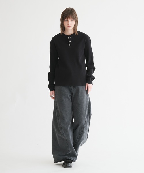 selle glant（セレグランテ） tシャツ WAFFLE HENLEY T-SHIRT/ワッフル