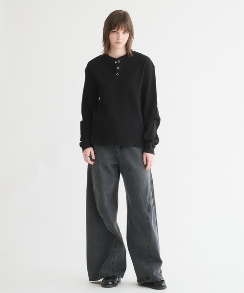 selle glant（セレグランテ） tシャツ WAFFLE HENLEY T-SHIRT/ワッフル