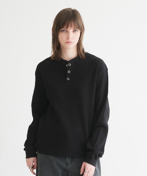 selle glant（セレグランテ） tシャツ WAFFLE HENLEY T-SHIRT/ワッフル