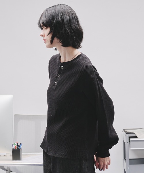 selle glant（セレグランテ） tシャツ WAFFLE HENLEY T-SHIRT/ワッフル