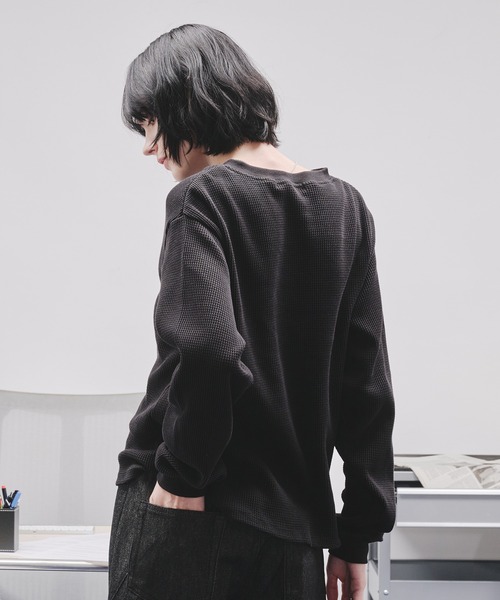 selle glant（セレグランテ） tシャツ WAFFLE HENLEY T-SHIRT/ワッフル