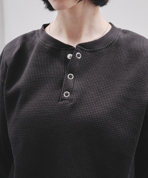 SELLE GLANT（セレグランテ） ヘンリーネック tシャツ WAFFLE HENLEY T
